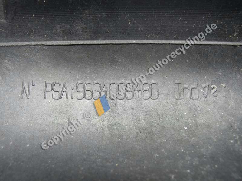 Peugeot 307 BJ2003 Schloßträger Frontmittelteil Kühlerzarge 9634009480